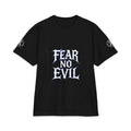 Fear No Evil Graphic Tee — Gothic Metal Band Style Short Sleeve